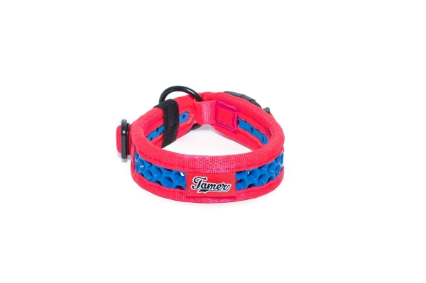SOFTY Halsband | Länge: 30-36cm | Breite: 2,8cm | Farbe: pink/blau
